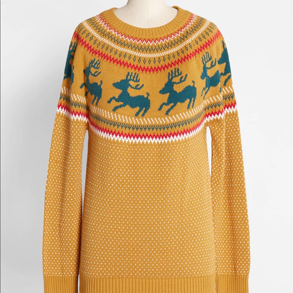 Oh, Deer! Fair Isle Pullover Sweater